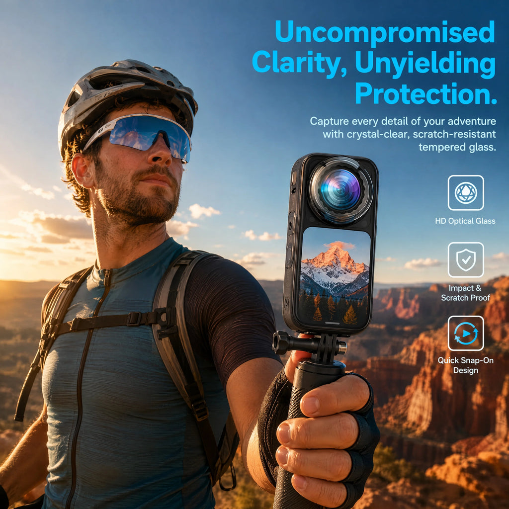 Accessories Set for Insta360 X6 Lens Guard Screen Protector Storage Bag Silicone Case Lens Cap Protective Frame for Insta 360 X6