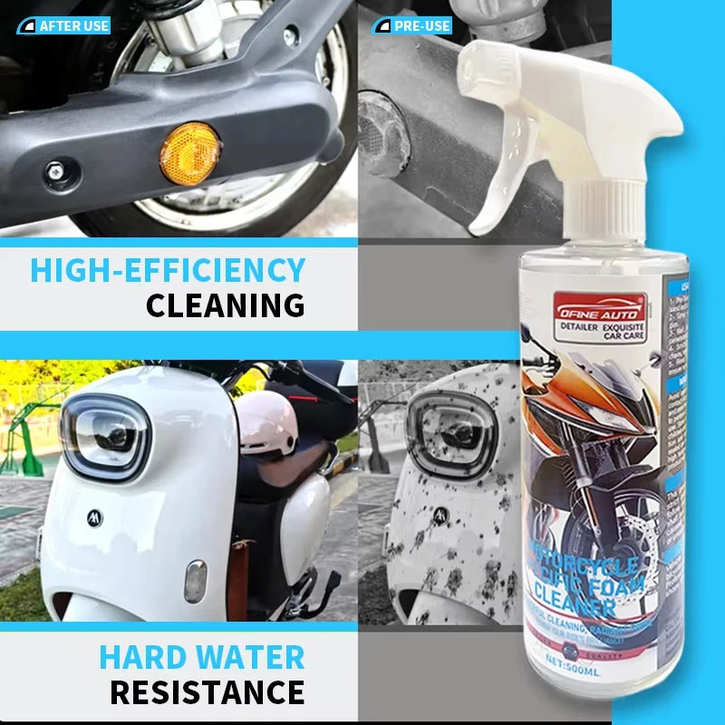 Multifunctional Motorcycle Special Foam Cleaner Oil Stain Removal Cleaning Leather Seat Foam Cleaner Foam Maintenance