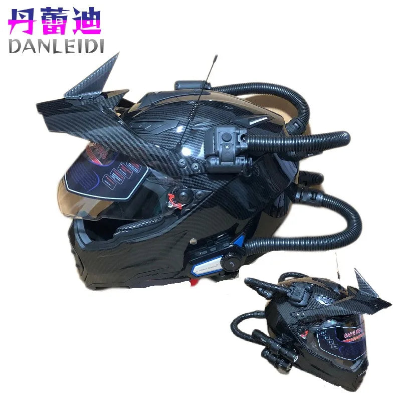 Motorcycle Helmet, Off-Road Helmet Tactics, Bluetooth Headset Driving Recorder, Laser DOT