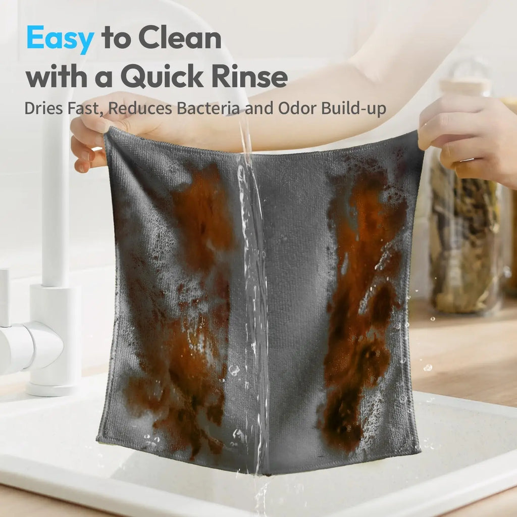 Thicken Microfiber Cleaning Cloths Lint Free Motorcycle Cleaning Towel Cloths Reusable Cleaning Towels Absorbent for Car Window