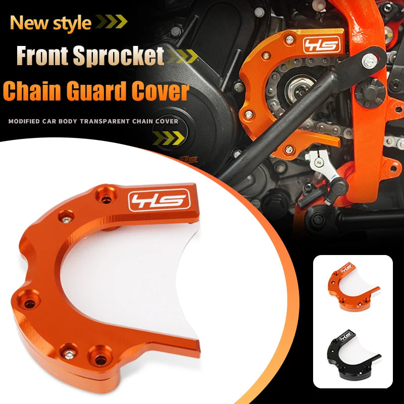 For  DUKE 390 DUKE 250 Motorcycle Front Sprocket Chain Guard Cover Guard Decorative Cover Left Engine Protection Cover