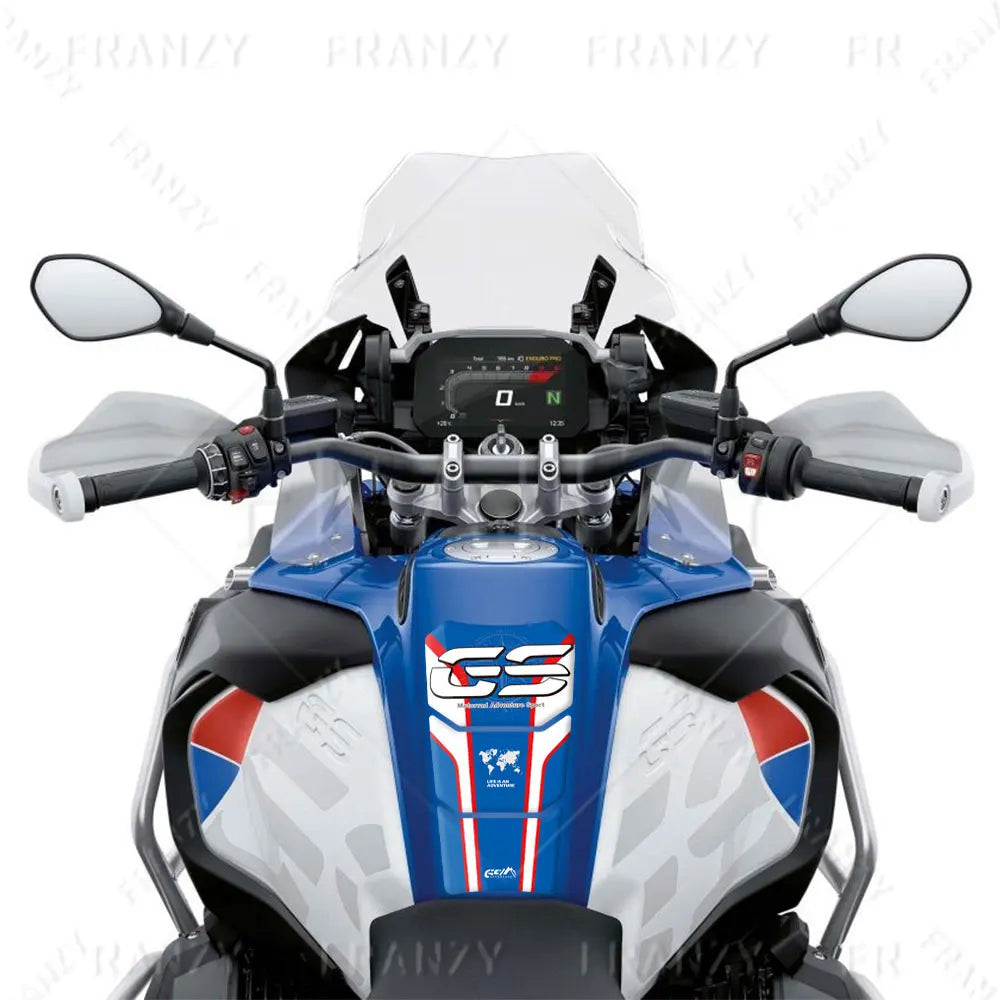 For R1200GS ADV R1250GS R 1250 GS Adventure 3D Motorcycle Tank Pad Sticker Protector Triple black 40 years Decal 2022 2023