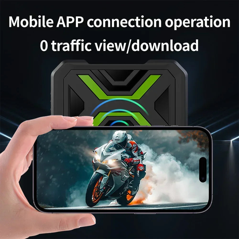 JIUYIN Motorcycle Dual 720p/1080P/2K DVR Waterproof Action Camera Recorder Front&Rearview Motorcycle Dash Cam WiFi Smart Connect