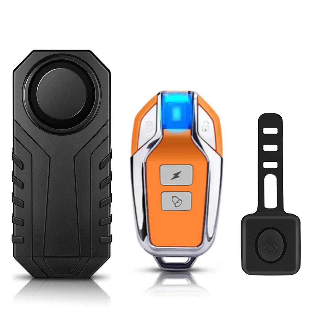 Wireless Motorcycle Bike Vibration Alarm IP55 Waterproof Bicycle Alarm Remote Control Anti-theft Motobike Detector Alarm System