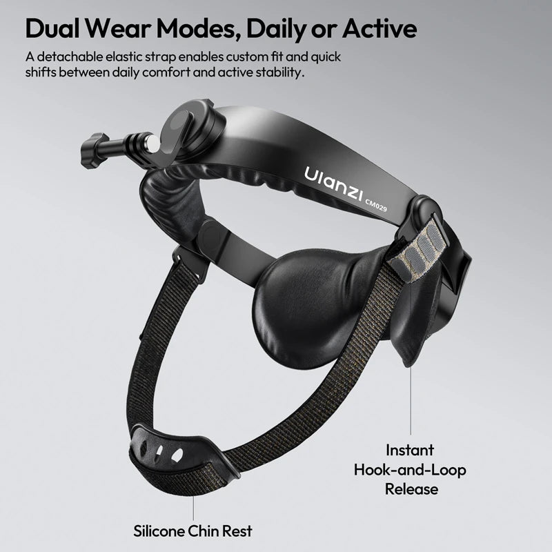 Ulanzi CM029 01 Head Strap Mount for Action Cameras Smartphones for DJI for Gopro Head Strap Mount for Cycling Hiking