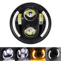New Style 5.75 Inch LED Headlight 5 3/4" led DRL Waterproof Motorbike Headlights For Dyna Softail Sportster 883 XL883 FXCW