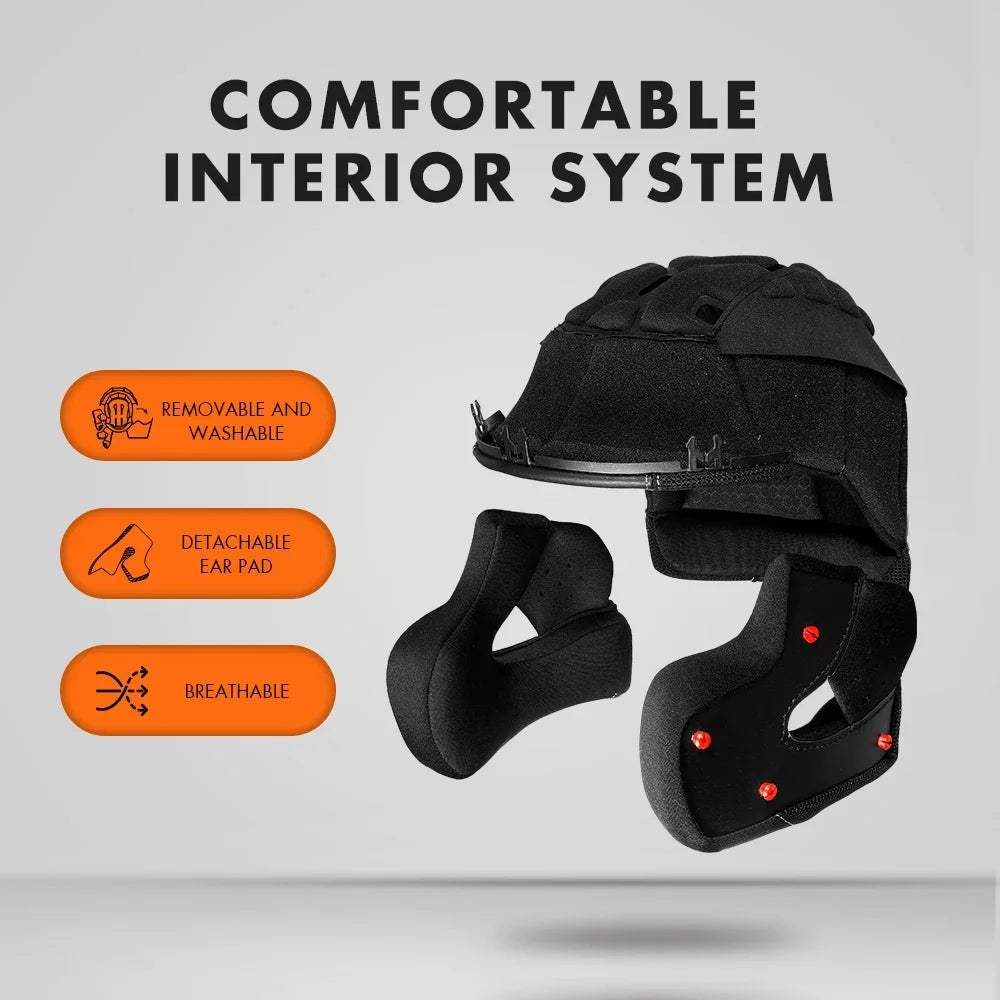 Motorcycle Helmet Dual Visor Modular Flip Up Full Face Helmet for Adult Men Women DOT Approved Casco Moto CYRIL AH121