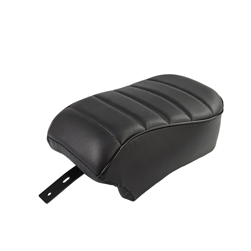 Motorcycle Black Rear Passenger Seat Pillion Cushion PU Leather For Harley Sportster Iron 883 XL883N 2016-2022