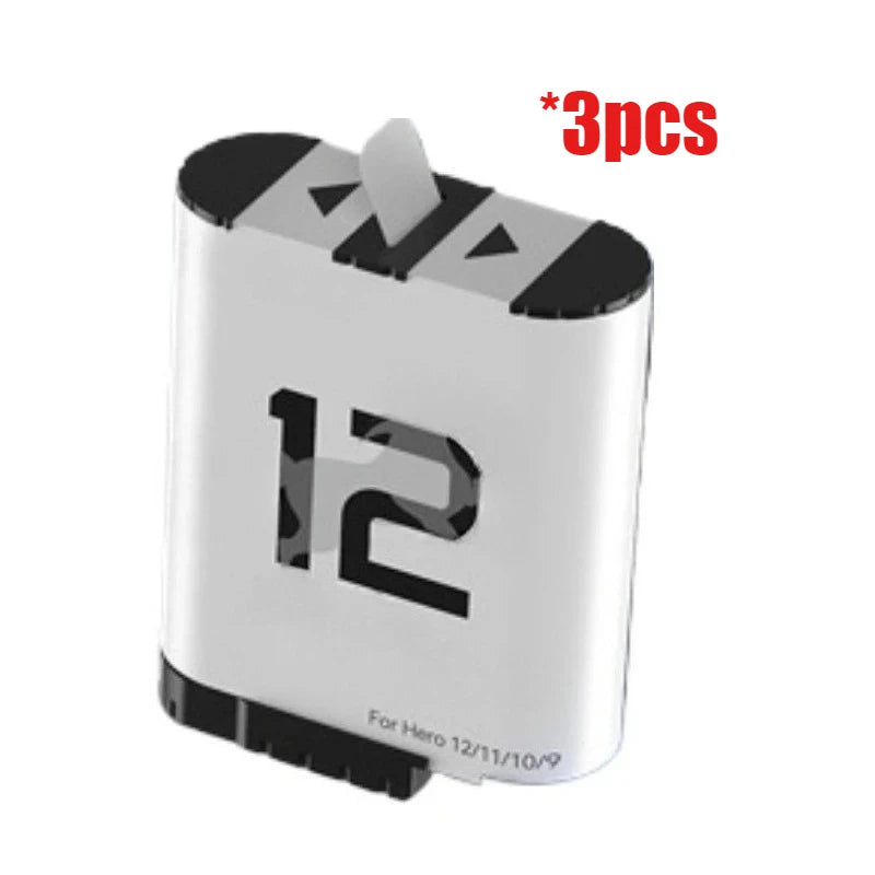 3.85V 1720mAh Low-Temperature Pocket Battery for GoPro Camera 9 10 11 12 Replace Rechargeable Battery Accessories