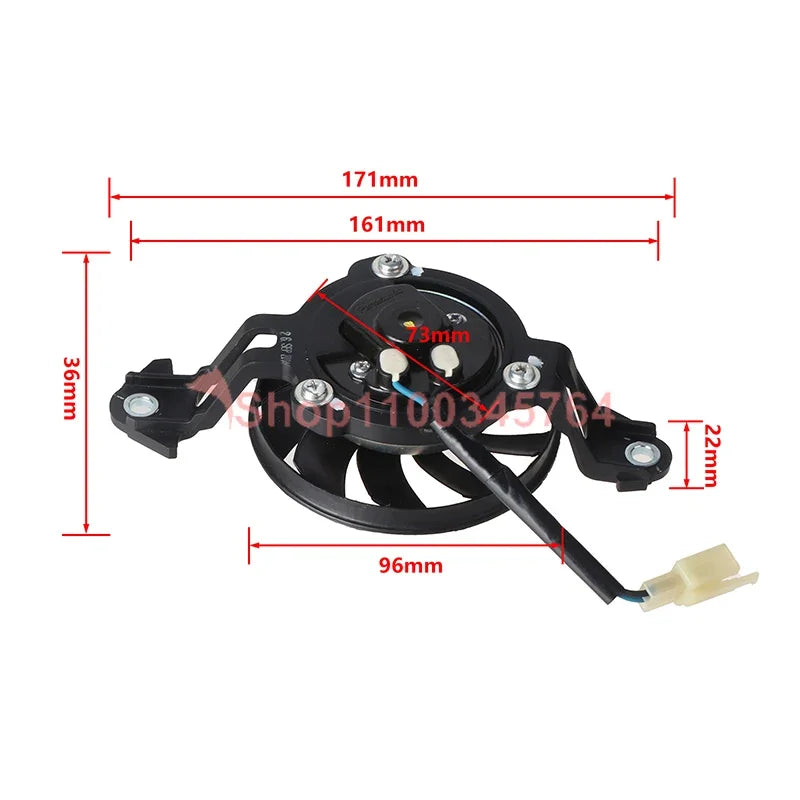 Motorcycle Cooling Fan Oil Cooler Engine Electric Radiator 12V for Honda Yamaha Kawasaki Suzuki Motocross Accessories
