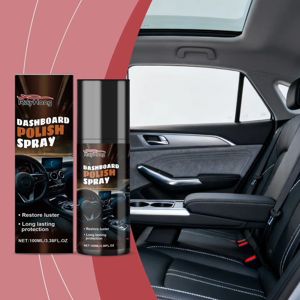 Car Interior Polishing Spray Interior Instrument Panel Cleaning Dirt Refurbishment Daily Maintenance Spray