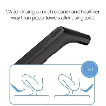 Portable Electric Bidet Sprayer Handheld with 2-Level Pressure Adjustment Rechargeable Personal Hygiene for Travel