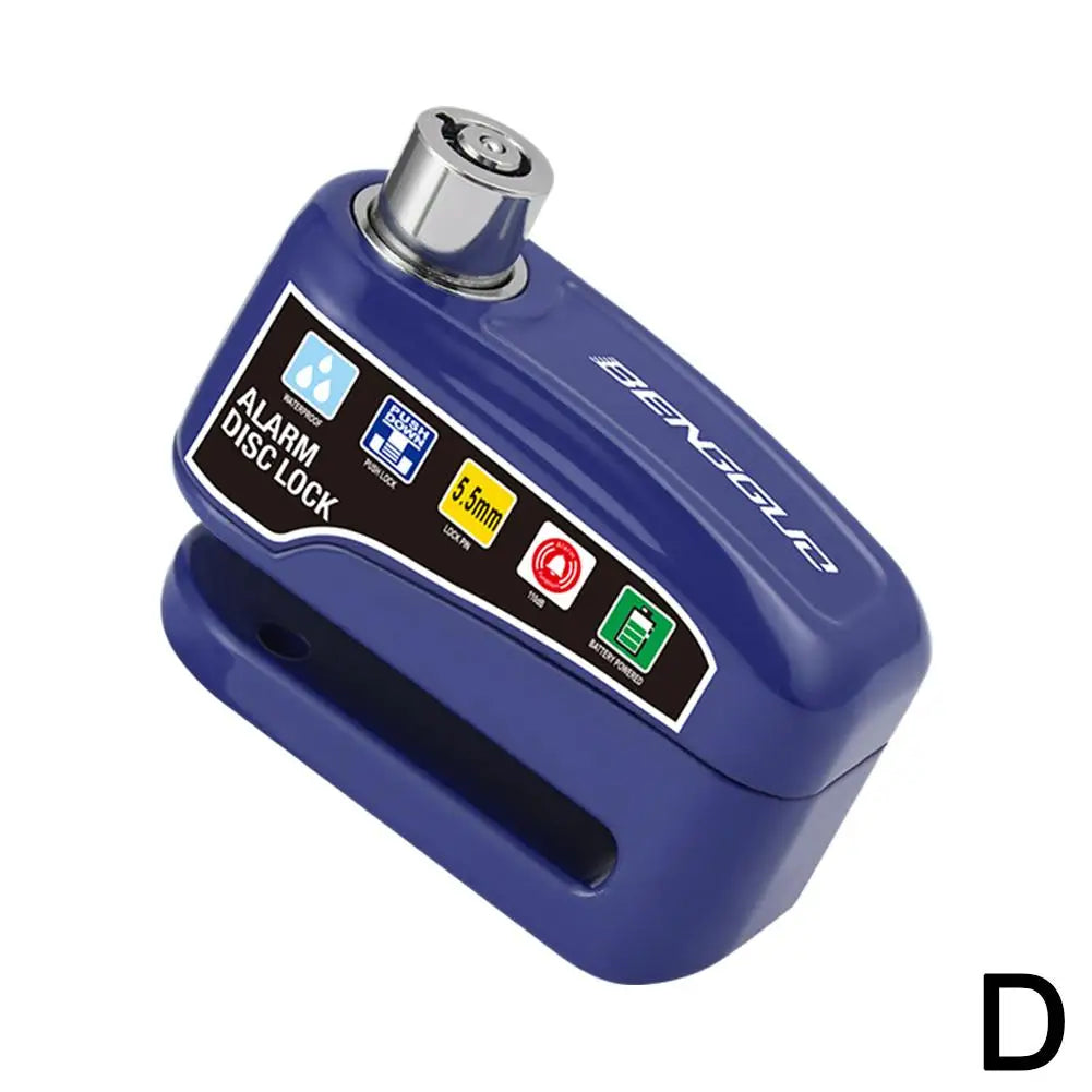 Motorcycle Alarm Disc Brake Lock Bicycle Wheel Disk Padlock Security Waterproof Anti-Theft Lock Scooter Alarma Disc Brake Lock