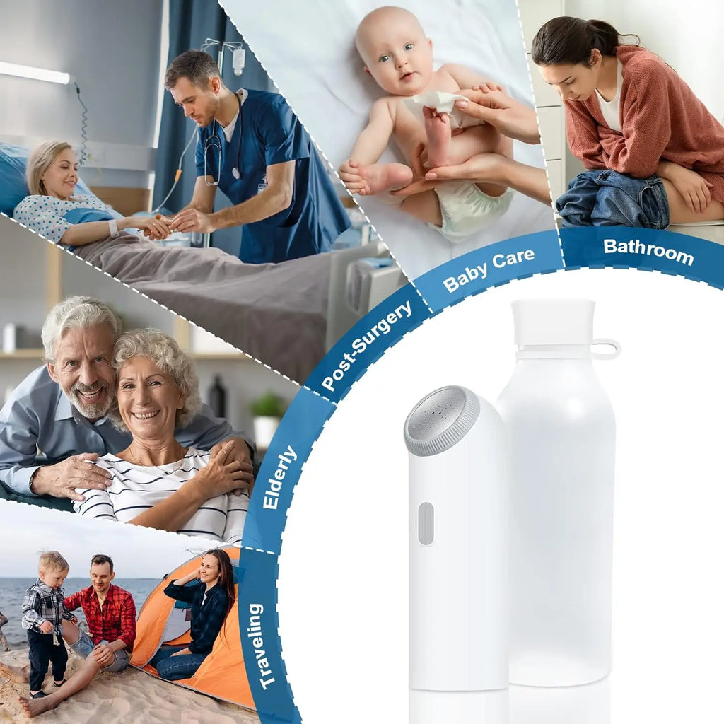 Portable Hand Electric Bidet Sprayer Personal Cleaner Care Multifunction With Capacity Bottle Spray Washing Bidet
