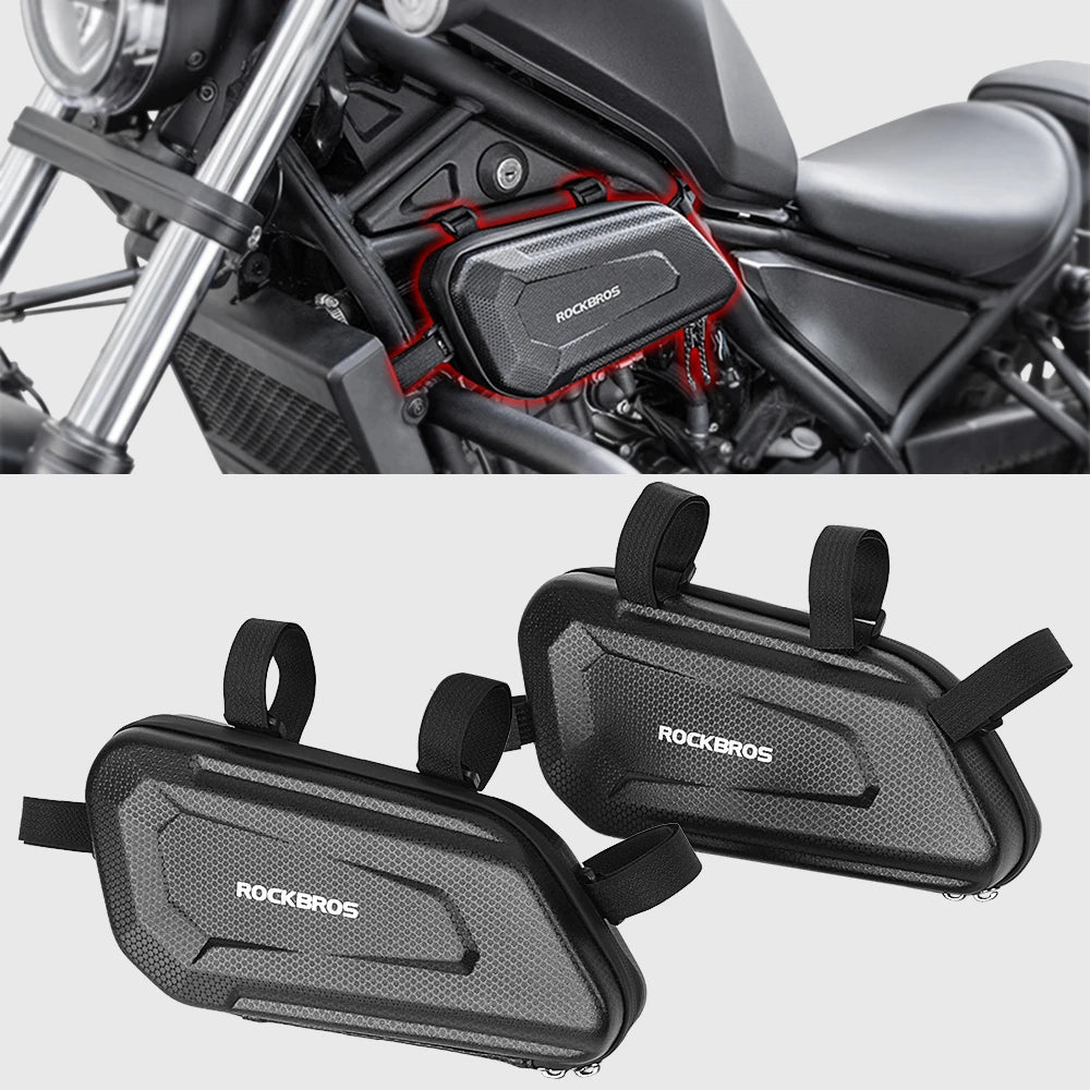 For Honda Rebel CMX 250 300 500 1100 Motorcycle Side Frame Bag Tool Bags Hard Case Waterproof Storage Bag Rebel500 Rebel1100