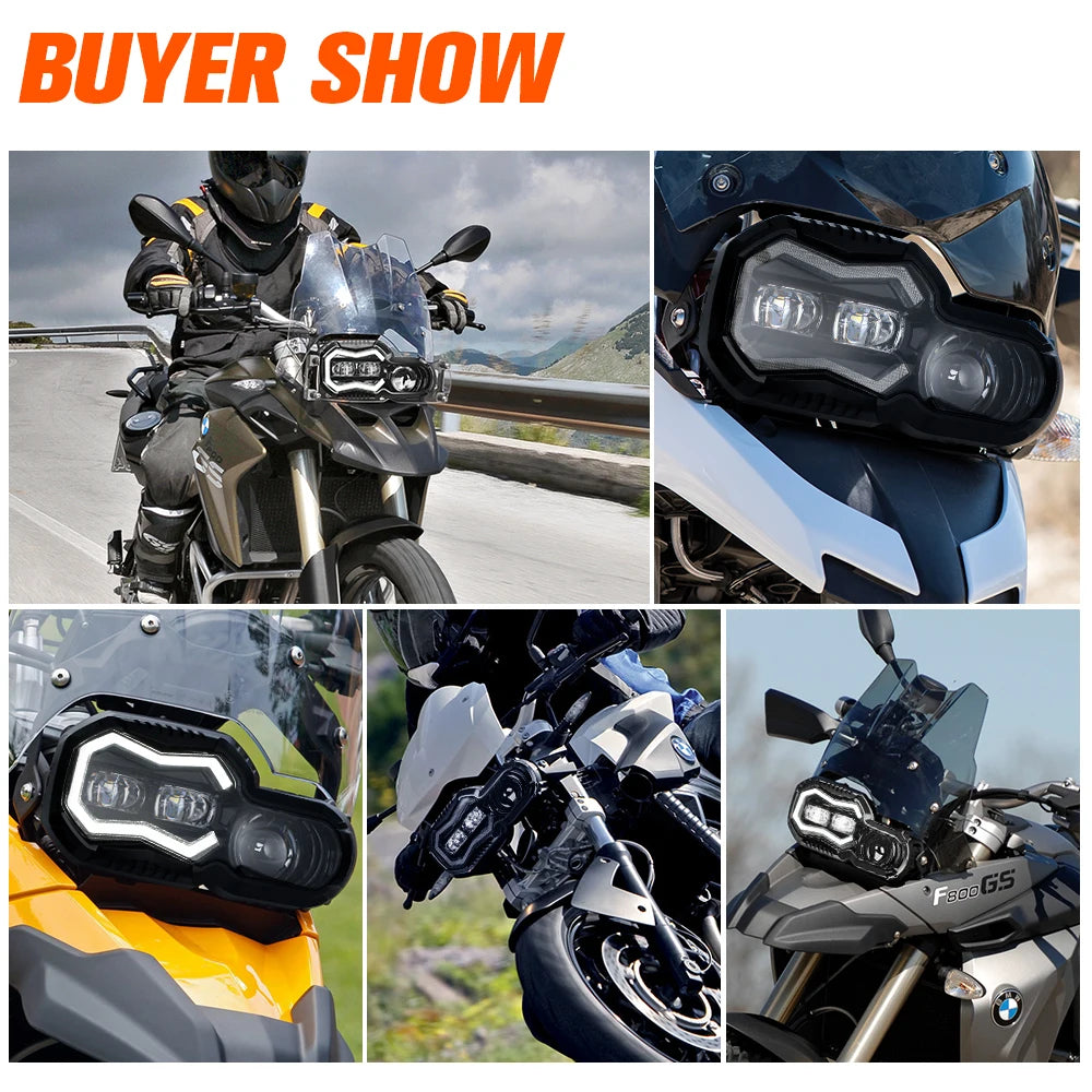 Brightest Led Headlight BMW F650GS F700GS F800GS F 800GS Adventure Explorers Headlamp Fog Lights High Low DRL For Motorcycle