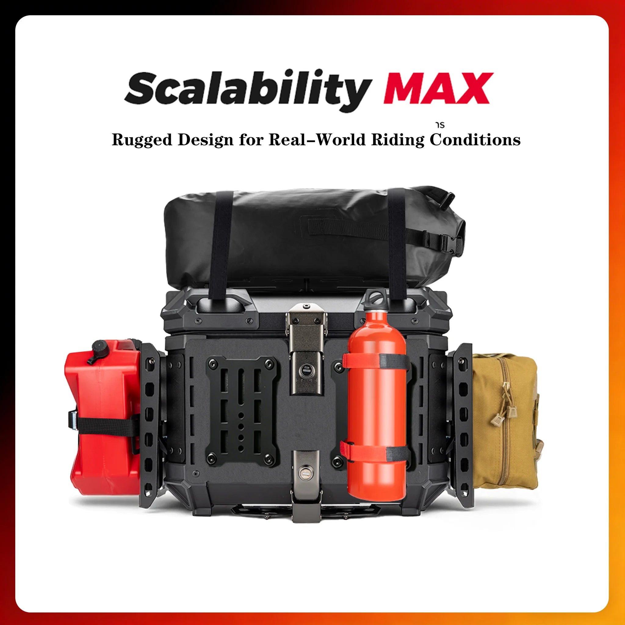 Folding Molle Panel Trunk Tail Box Top Case Tactical Modular Organizer Universal Motorcycle Side Panel Expand Storage