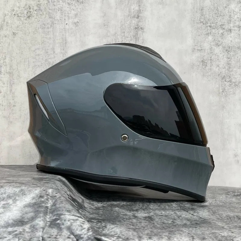 018-Full Face Motorcycle Helmet Unisex All Season, DOT Safety Certified ABS Shell, Shockproof Breathable Adult Motorbike Gear