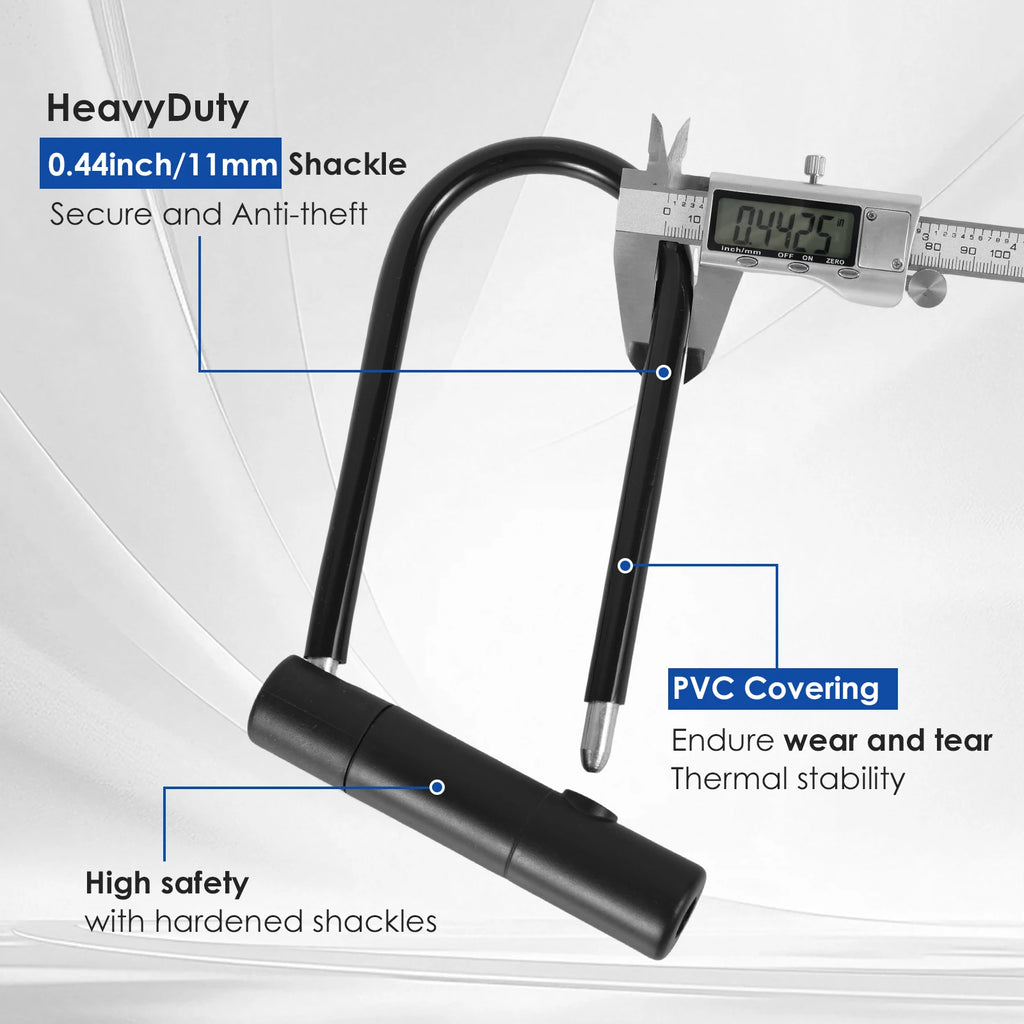 1/2/4Pcs Bike Lock with Key Standard Size U-Lock for Bicycles and Other Outdoor Equipment Anti-Theft Lock for Cycling Motorcycle