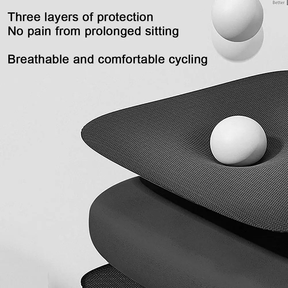 3D Motorcycle Seat Pad Comfort Gel Cushion Seat Breathable Universal Shock Absorbing Seat Cover for Advanced Mountain ﻿