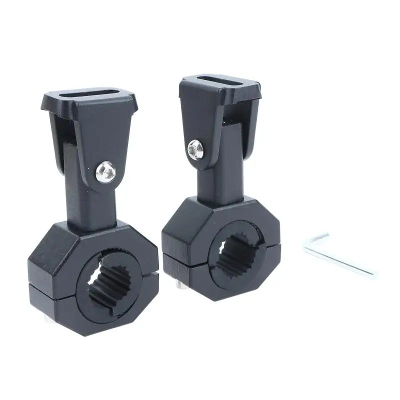 1/2Pcs Motor Auxiliary Light Bracket 360° Adjustment For Spotlight Fog LED Driving Lights Motorcycle Light Bar Mount Tube Clamp