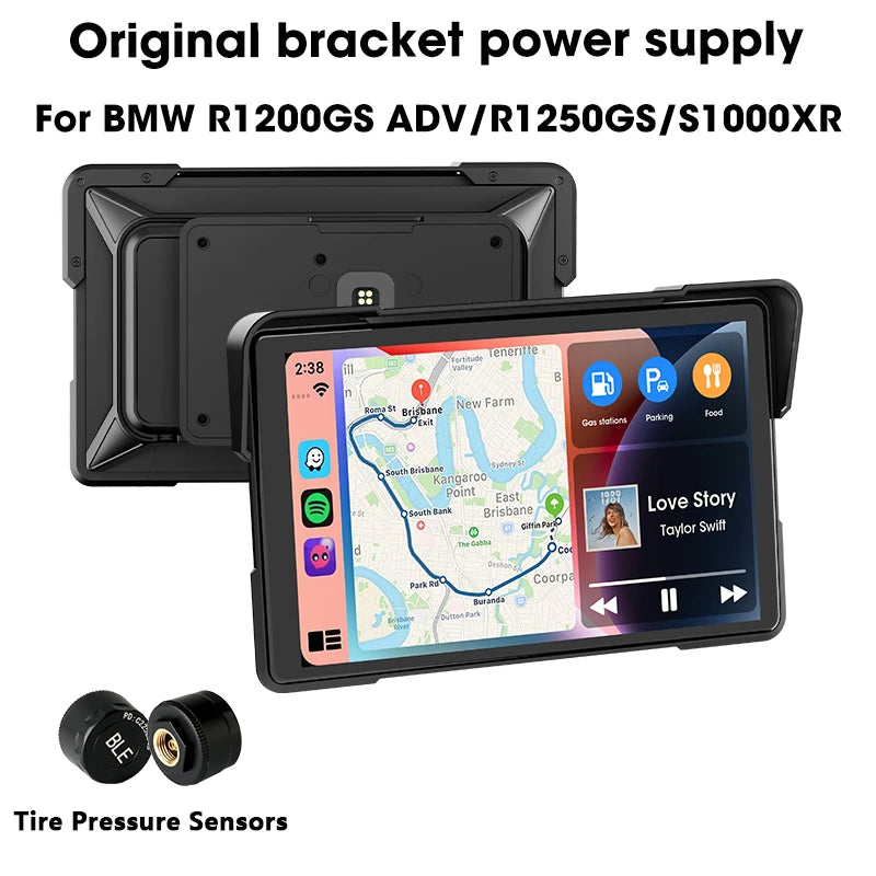 7 inch Motorcycle Carplay Screen For BMW GPS Navigation Dual Bluetooth Android Auto For BMW R1200GS ADV/ R1250GS ADV/S1000XR
