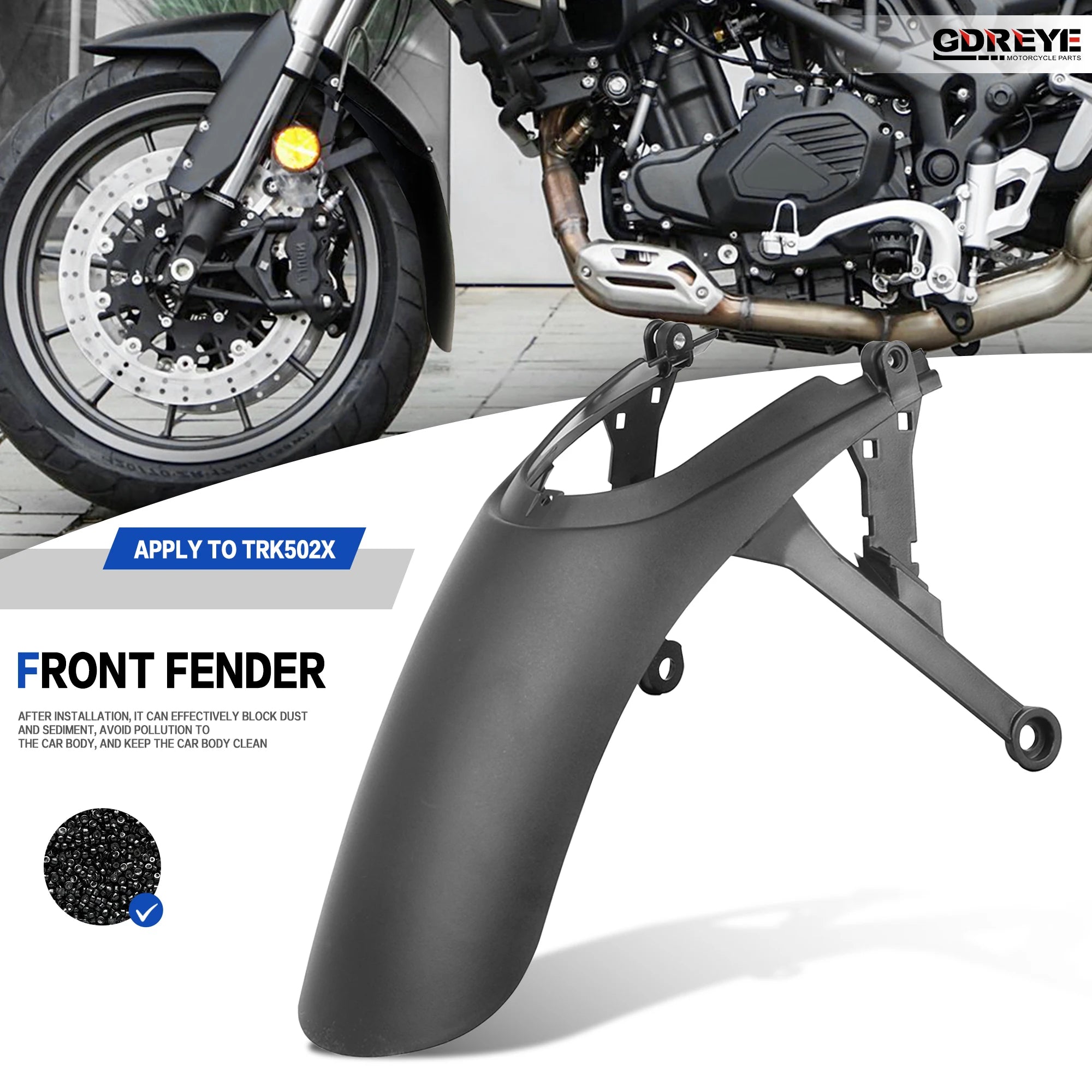 For Benelli TRK502 TRK702X TRK 502 702X 552 552X Motorcycle Front Mudguard Extension Fender Splash Guard Protector Accessories