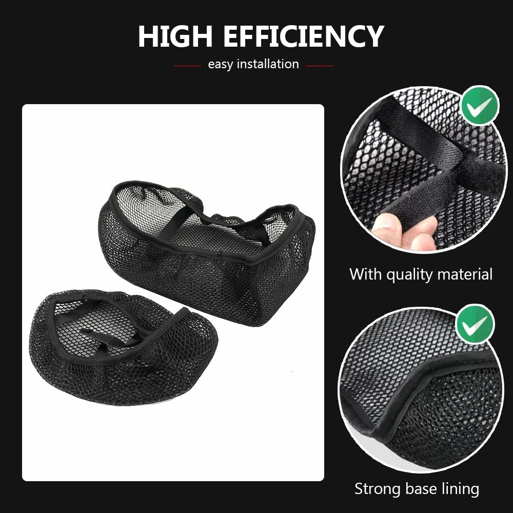 3D Mesh Seat Cover For Honda NC 750 NC750 X NC750X NC700X NC700XD NC700S NC 750X 700X Anti-Slip Nylon Fabric Cushion Seat Cover