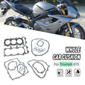 Motorcycle Engine Stator Case Clutch Cover Oil Pan Gasket Kits For Triumph 675