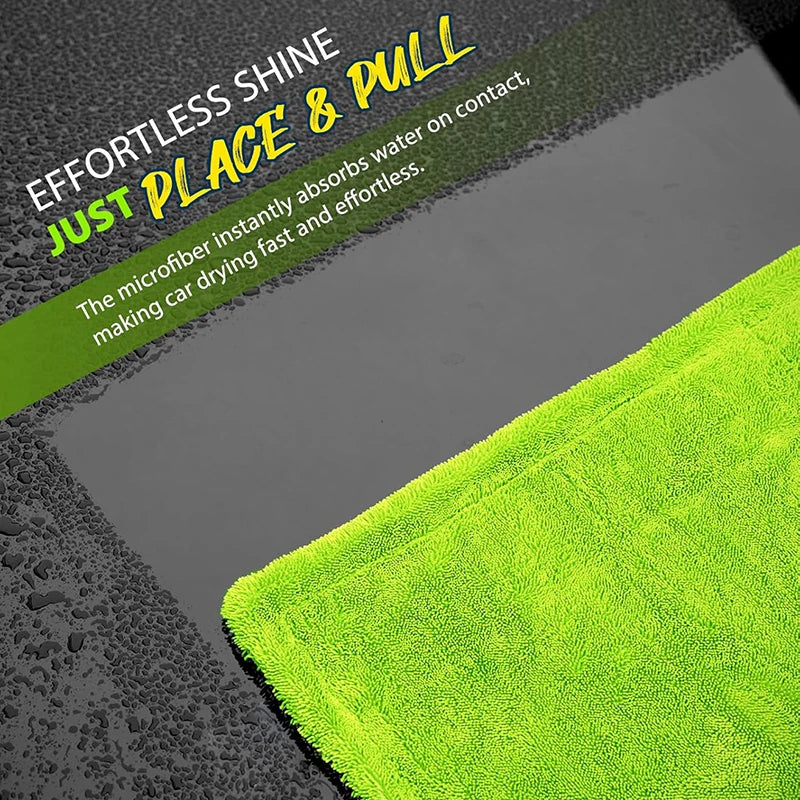 1400GSM Ultra-Thick Drying Towel for Car/Motorcycle Oversized 60x120cm Cleaning Cloth Soft High Absorbent Car Detailing Towel