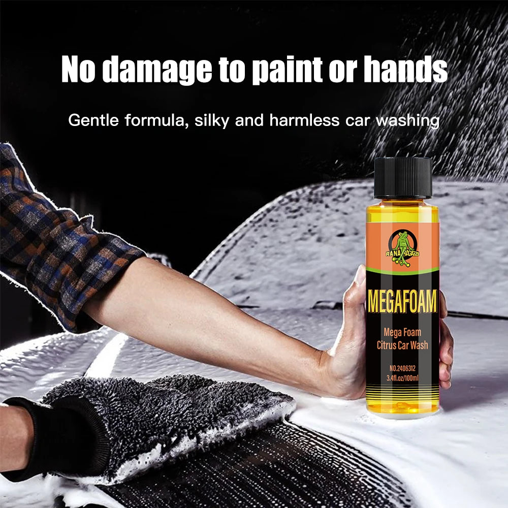 Motorcycle Wash Mega Foam Natural Citrus Scent Shampoo High Concentration  Wash Super Foam Cleaner Supplies MEGAFOAM RG312