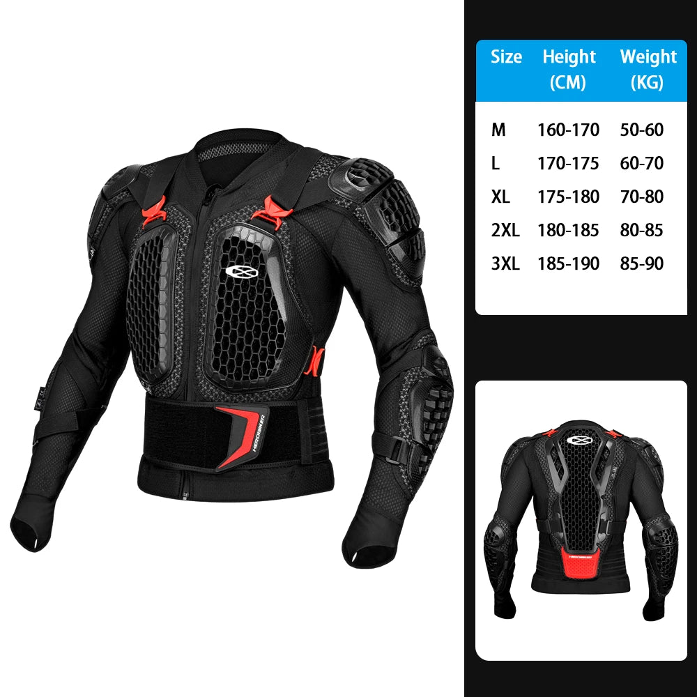 Motorcycle Jacket Men's Biker Jacke Armor CE Protector Motorbike ATV Motocross Protection Jacket Men Moto Riding Protective Gear