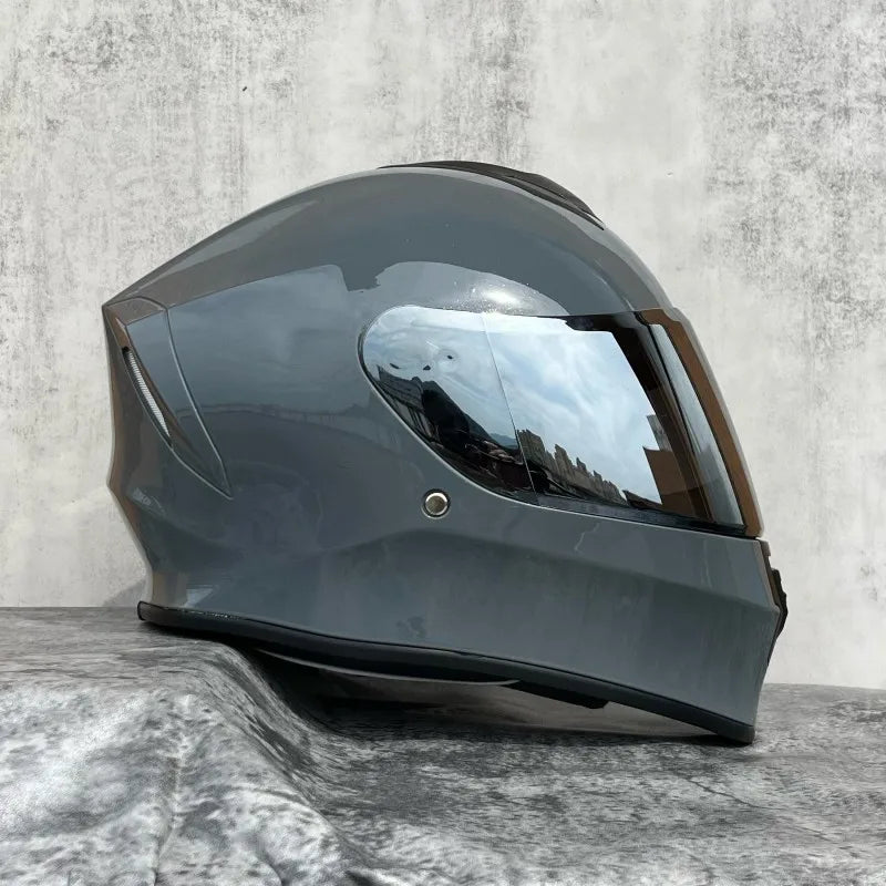 018-Full Face Motorcycle Helmet Unisex All Season, DOT Safety Certified ABS Shell, Shockproof Breathable Adult Motorbike Gear