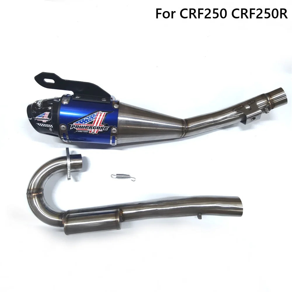 Motorcycle Spare Parts FOR CRF250 High Quality&Performance Motorcycle Exhaust Pipe Assembly Muffler Stainless Steel
