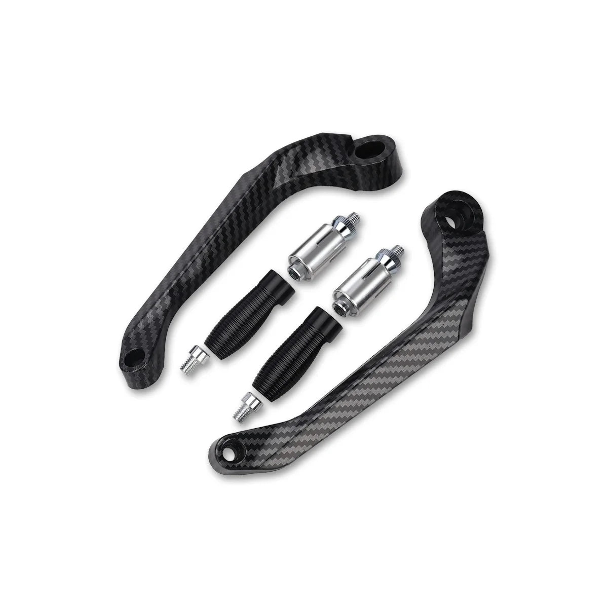 2pcs Motorcycle Brake Clutch Lever Hand Guard Protector Gear Modification Accessories Universal ATV Accessories Cabon Black