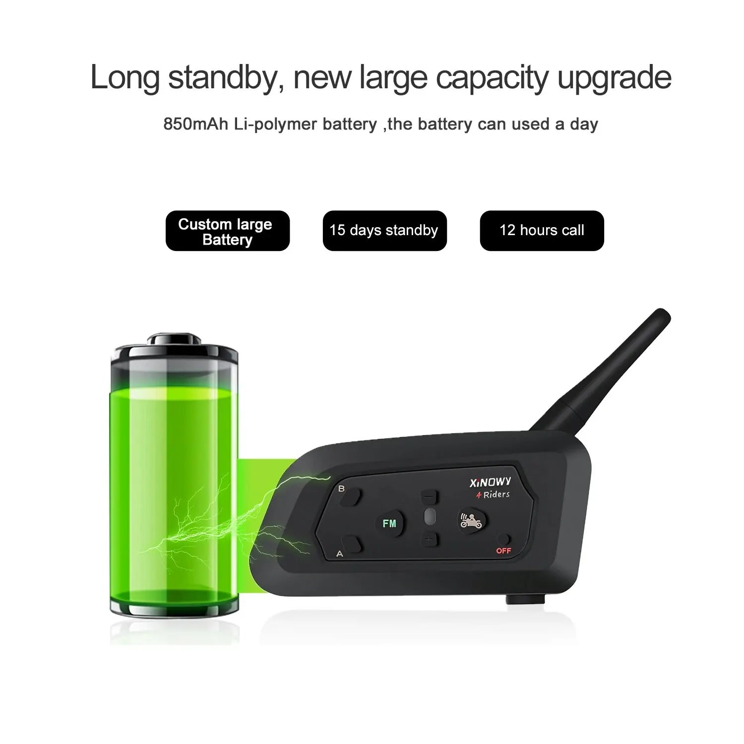 XiNOWy 4PCS V4C Referee Headset Bluetooth Intercom Full Duplex 1200M Football Soccer Earhook Earphone Interphone with Handbag