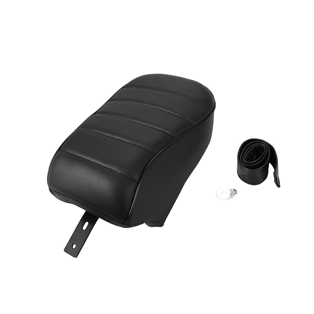 Motorcycle Black Rear Passenger Seat Pillion Cushion PU Leather For Harley Sportster Iron 883 XL883N 2016-2022