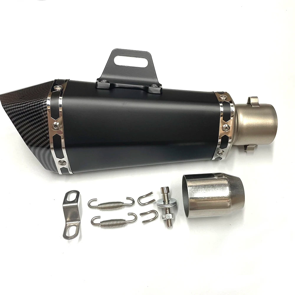 51mm Universal Inlet Motorcycle Exhaust R11 Muffler with DB killer for ninja650 Z750 Z800 mt03 R6 R3 R25 Z400 Z900 MT07 MT09