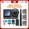 DJI Osmo Action 6 Standard Combo All-In-One Flagship Action Camera 8K Waterproof Action Camera with 1/1.1" Square Sensor Variable Aperture of f/2.0–f/4.0 Rocksteady 3.0 Cold-Resistant 4hrs Battery Built-in 50GB Storage Vlog