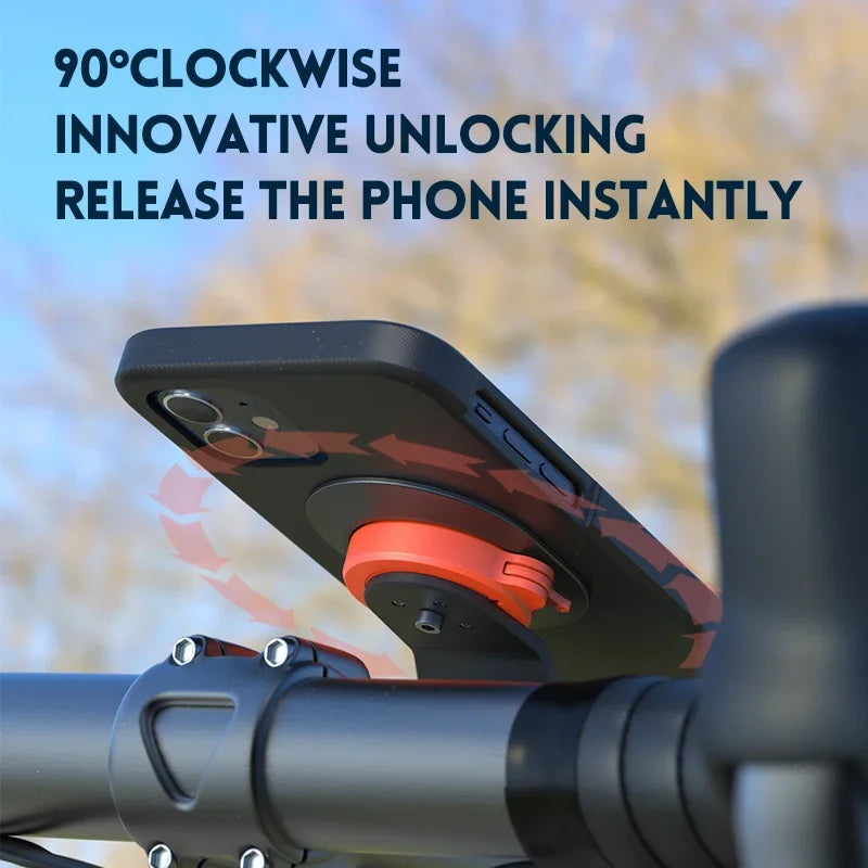 2024 New Dual-purpose Bicycle Fixed Bracket Phone Holder Support Mountain Extender Clamp Bike Quick Mounts Navigation Phone