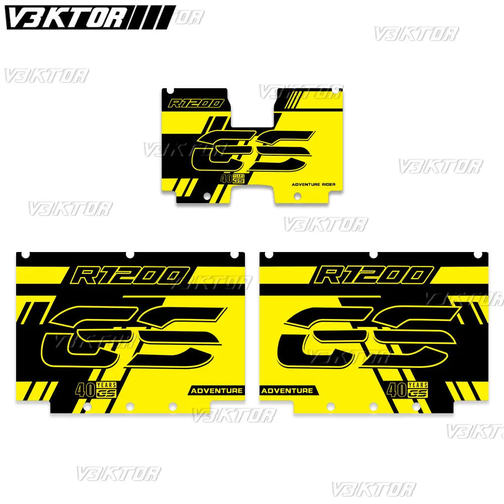 Motorcycle Aluminum Alloy Box Sticker Side SuitCases Decals For R1200GS R1250GS Adventure R 1200 1250 GS  ADV 2004-2024 2023