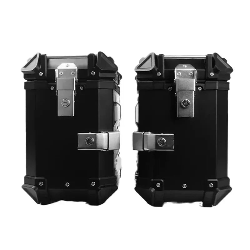 Factory Hot Selling Aluminum Motorcycle Side Box 35L 38L Lock Lage Storage Boxes Universal