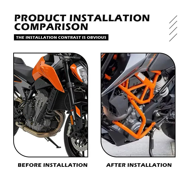 For Duke 390 Engine Guard Highway Crash Bars For KTM Duke390 2017-2023 Motorcycle Highway Engine Guard Fairing Protector