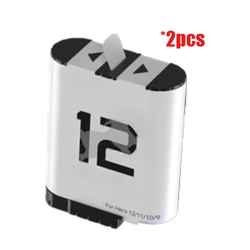 3.85V 1720mAh Low-Temperature Pocket Battery for GoPro Camera 9 10 11 12 Replace Rechargeable Battery Accessories