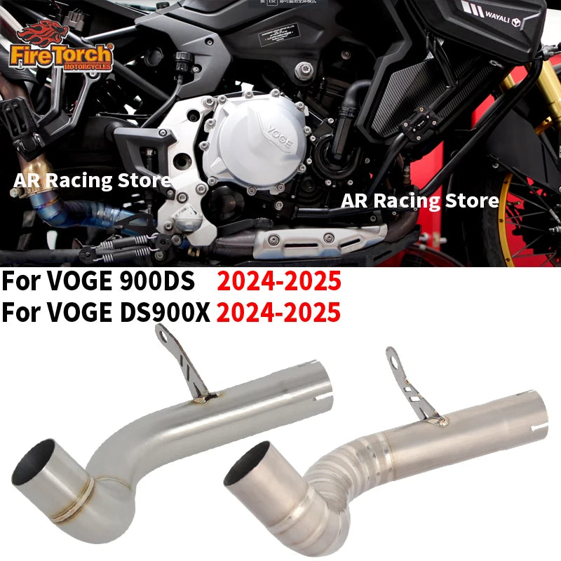 For VOGE 900DS 900 DS DS900X DS900 X 2024 2025 Motorcycle Exhaust Escape Moto Modified Mid Link Pipe Connect Muffler Original