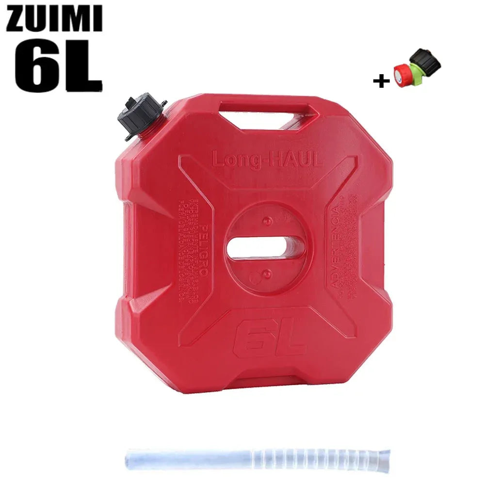 6L Camping Water Container Large Capacity Outdoor Water Bucket Portable Car Water Tank with Faucet for Camping Motorcycle Fans