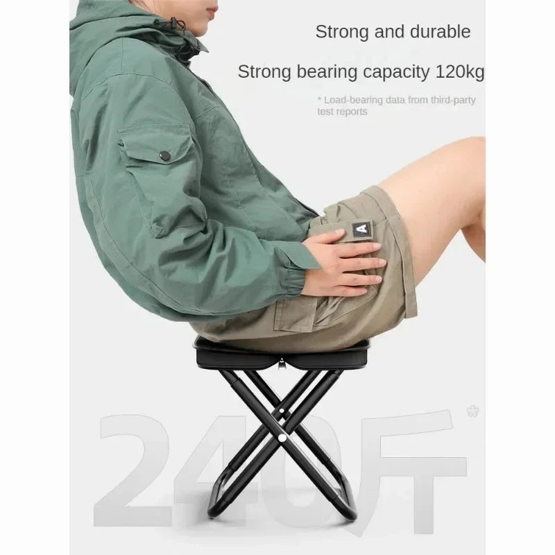 Portable Folding Chair Ultra Light Multifunctional Outdoor Camping Picnic Fishing Stool Travel Seat Accessories
