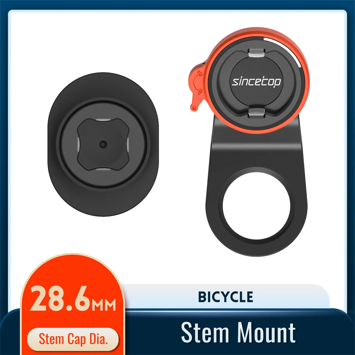 Bike Stem Phone Mount,Bicycle Phone Holder,Aluminum Handlebar Phone Cycling Clip Mountain/Road Bike Quick Lock Attach/Detach