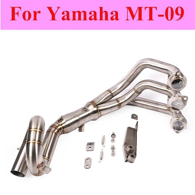 Motorcycle Exhaust Full System Escape For MT09 FZ09 MT-09 FZ-09 Tracer 900 Header Loop Front Pipe carbon fiber Muffler Slip-On