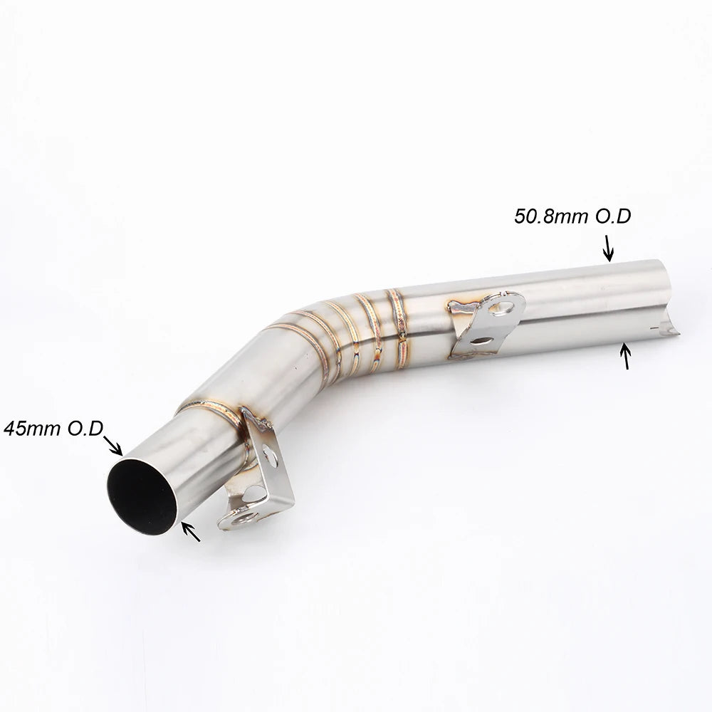 For Suzuki GSXR 600 2011-2019 GSXR 750 2011-2019 L1-L9 GSXR 750 GSX R 600 L1-L9 2011-2019 Escape Motorcycle Exhaust Middle Link Pipe Slip-On